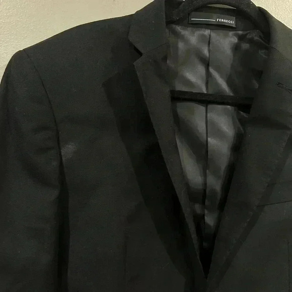 Men’s Ferrecci Black Blazer Size 40R - Picture 6 of 11